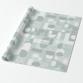 Soft Grey Sage Balance Abstract Pattern Geschenkpapier (Ungerollt)