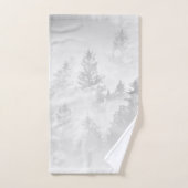 Soft Grey White Forest Dream #1 #decor #art Badhandtuch Set (Handtuch)