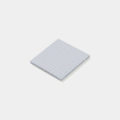 Soft Grid Design des dunkelblauen Prüfmusters Post-it Klebezettel (angewinkelt)