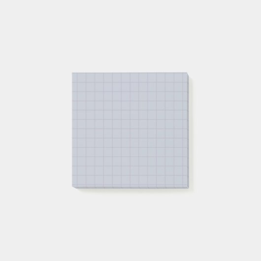 Soft Grid Design des dunkelblauen Prüfmusters Post-it Klebezettel (Vorderseite)