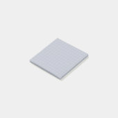 Soft Grid Design des dunkelblauen Prüfmusters Post-it Klebezettel (angewinkelt)