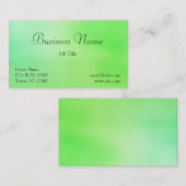 Soft-Grüntöne-Visitenkarte Visitenkarte (Vorne/Hinten)