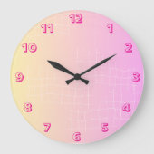 Soft Harmony Abstract Wall Clock Große Wanduhr (Vorderseite)
