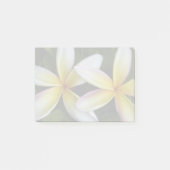 Soft Hawaiian Plumerias Post-it Klebezettel (Vorderseite)