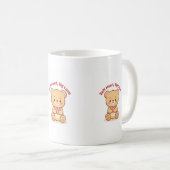 Soft Heart Big Love Cute Teddy Bear Mugs  Kaffeetasse (VorderseiteRechts)