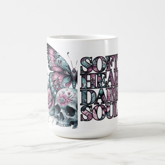 Soft Heart Dark Soul Pastel Goth Kaffeetasse (Mittel)