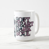 Soft Heart Dark Soul Pastel Goth Kaffeetasse (VorderseiteRechts)