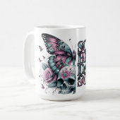 Soft Heart Dark Soul Pastel Goth Kaffeetasse (Vorderseite Links)