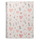 Soft-Heart-Muster-Notizbuch Notizblock (Vorderseite)