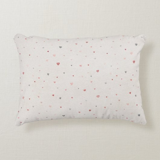 Soft Heart Pattern Accent Pillow Dekokissen (Vorderseite)