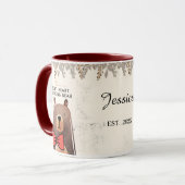 Soft Heart Strong mama bear Art Tasse (Vorderseite Links)