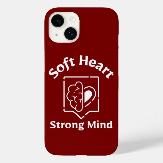 Soft Heart Strong Mind Phone Case (Rückseite)