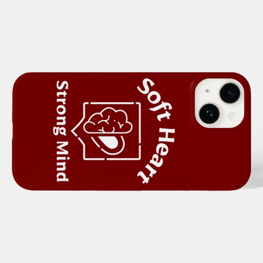Soft Heart Strong Mind Phone Case (Rückseite (Horizontal))