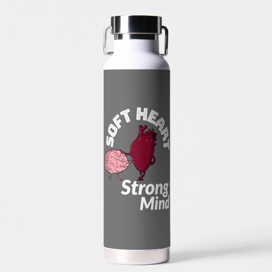 Soft Heart Strong Mind Trinkflasche (Vorne)