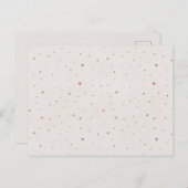 Soft Hearts Pattern Postcard Einladungspostkarte (Vorne/Hinten)