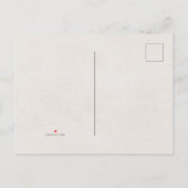 Soft Hearts Pattern Postcard Einladungspostkarte (Rückseite)