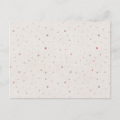 Soft Hearts Pattern Postcard Einladungspostkarte (Vorderseite)