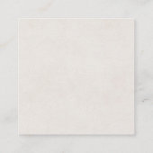 Soft Hearts Square Business Card Quadratische Visitenkarte (Rückseite)