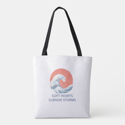 Soft Hearts Survive Storms Tasche (Rückseite)
