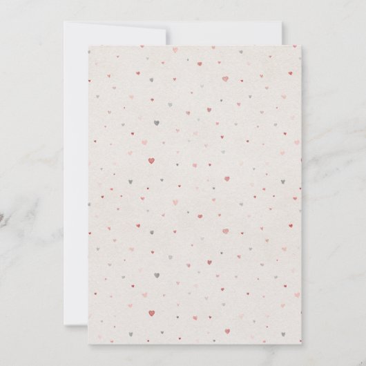 Soft Hearts Thank You Card Dankeskarte (Vorderseite)