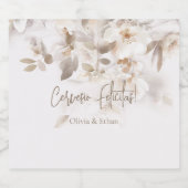 Soft Herbstlaubs Cervesio Felicitas Beer Bierflaschenetikett (Einzelnes Label)