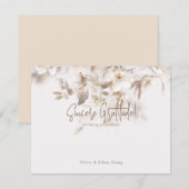 Soft Herbstlaubs Vielen Dank Dankeskarte (Vorne/Hinten)