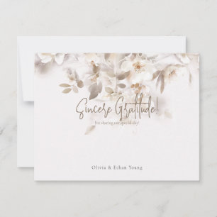 Soft Herbstlaubs Vielen Dank Dankeskarte