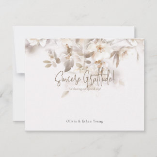 Soft Herbstlaubs Vielen Dank Dankeskarte