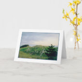 'Soft Hill' leere Grußkarte Karte (Gelbe Blume)
