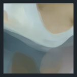 Soft Horizon Abstract Art Fotodruck<br><div class="desc">This artwork features a soothing blend of soft blues, warm beige, gentle whites, and earthy browns, flowing together in a smooth, organic composition. Its abstract nature invites personal interpretation, making it a versatile piece that complements modern, minimalist, Scandinavian, and contemporary spaces. The gentle gradients and fluid shapes create a calming...</div>