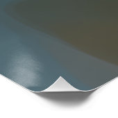 Soft Horizon Abstract Art Poster (Ecke)