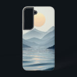 Soft Horizon Peaks Handy Case Samsung Galaxy Hülle<br><div class="desc">Feine Silhouetten erstrecken sich unter einem pastellfarbenen Himmel,  die ein traumhaftes Gefühl der Ruhe und Klarheit hervorrufen.</div>