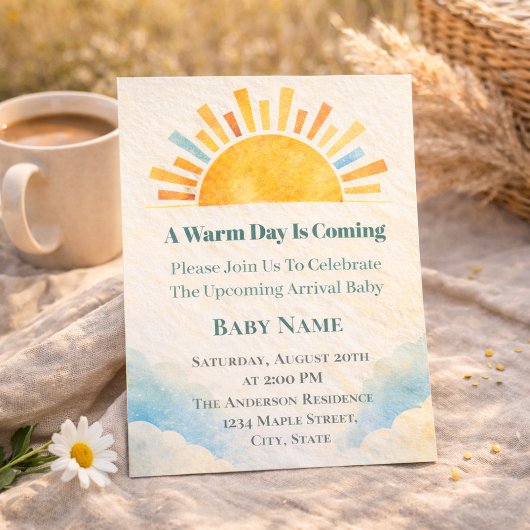 Soft Horizon Sun Glow Einladung