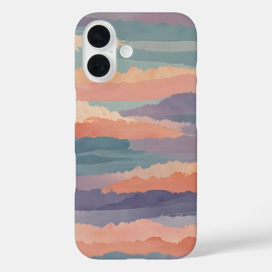 Soft Horizon Waves Case-Mate iPhone Hülle (Rückseite)