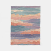 Soft Horizon Waves Fleecedecke (Vorderseite)