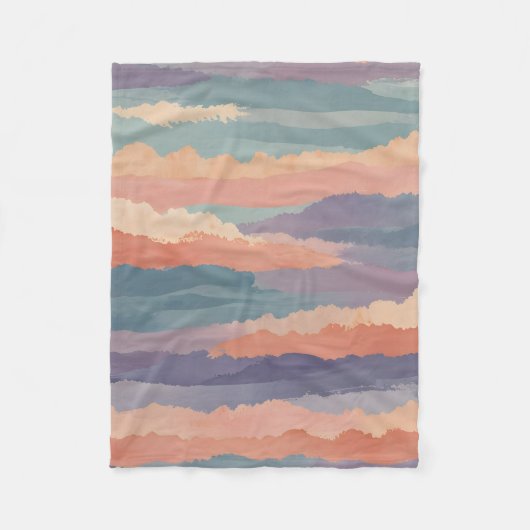 Soft Horizon Waves Fleecedecke (Vorderseite)