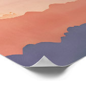 Soft Horizon Waves Poster (Ecke)