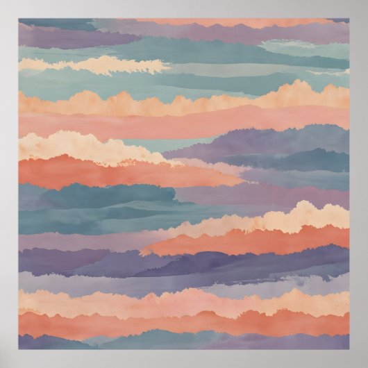 Soft Horizon Waves Poster (Vorne)
