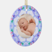 Soft Hübsch Pastete Custom Christmas Foto Picture Keramik Ornament (Rechts)