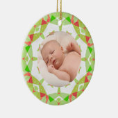 Soft Hübsch Pastete Custom Christmas Foto Picture Keramik Ornament (Rechts)