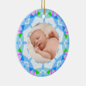 Soft Hübsch Pastete Custom Christmas Foto Picture Keramik Ornament (Rechts)