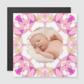 Soft Hübsch Pastete Custom Christmas Foto Picture Magnetkarte (Vorne/Hinten)