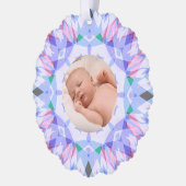 Soft Hübsch Pastete Custom Christmas Foto Picture Ornament Karte (Links)