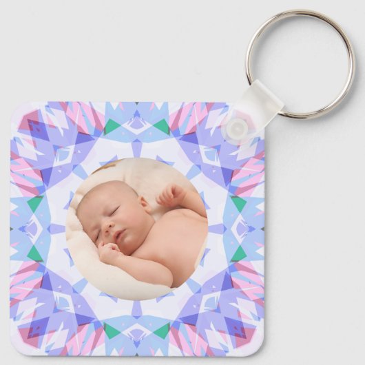 Soft Hübsch Pastete Custom Christmas Foto Picture Schlüsselanhänger (Rückseite)