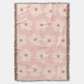 Soft Hue Peach Blooms Decke (Vorderseite Vertikal)