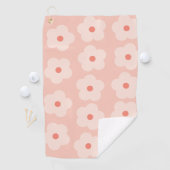 Soft Hue Peach Blooms Golfhandtuch (Insitu)