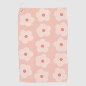 Soft Hue Peach Blooms Golfhandtuch (Vorderseite)
