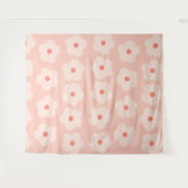 Soft Hue Peach Blooms Wandteppich (Vorderseite (Horizontal))