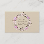 Soft Hues Blumenstrauß Elegante Visitenkarte (Vorderseite)