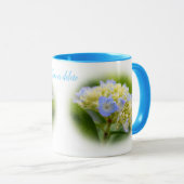 Soft Hydrangea Blume Personalisiert Tasse (VorderseiteRechts)
